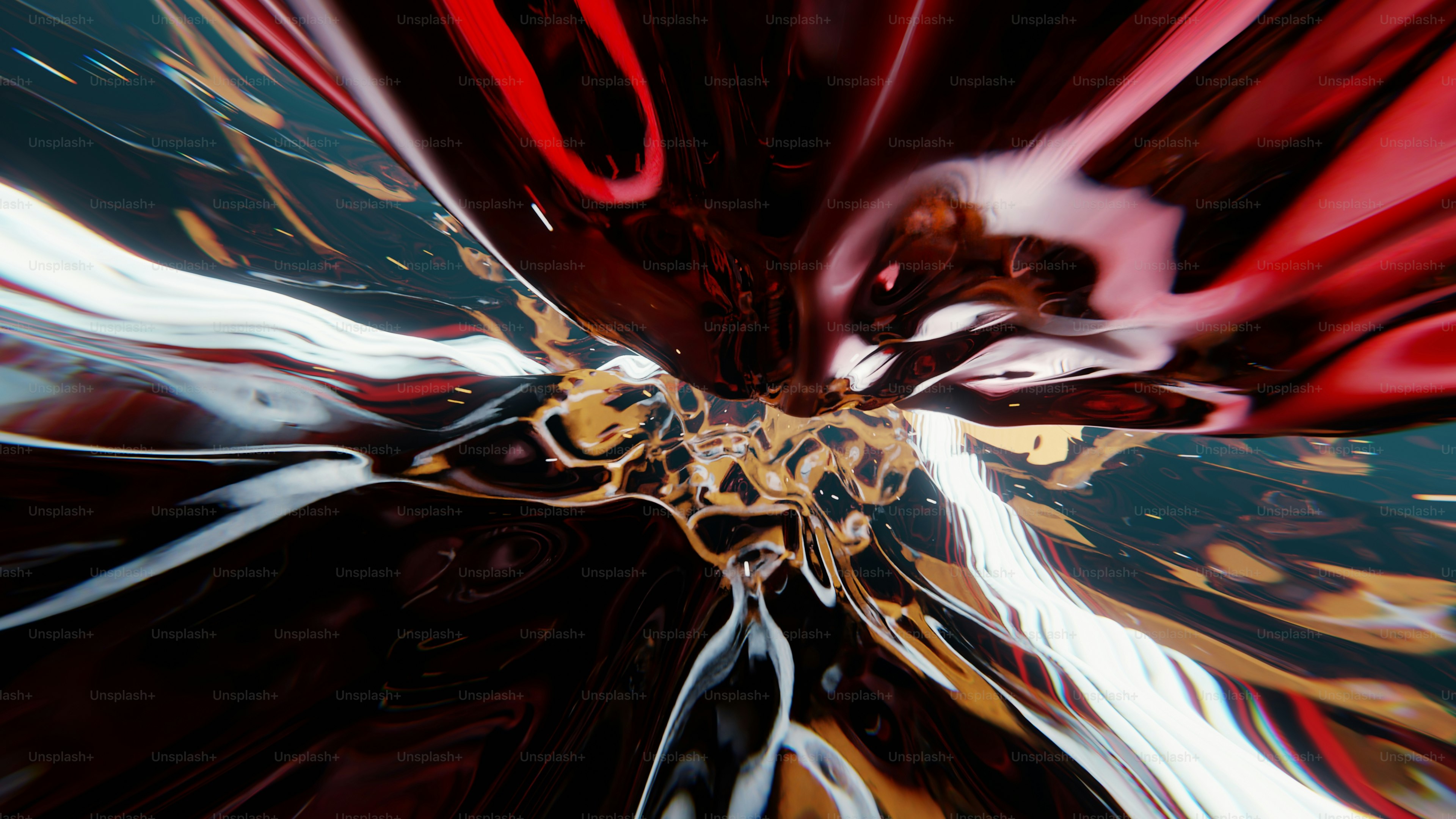 a close up of a red and black flower