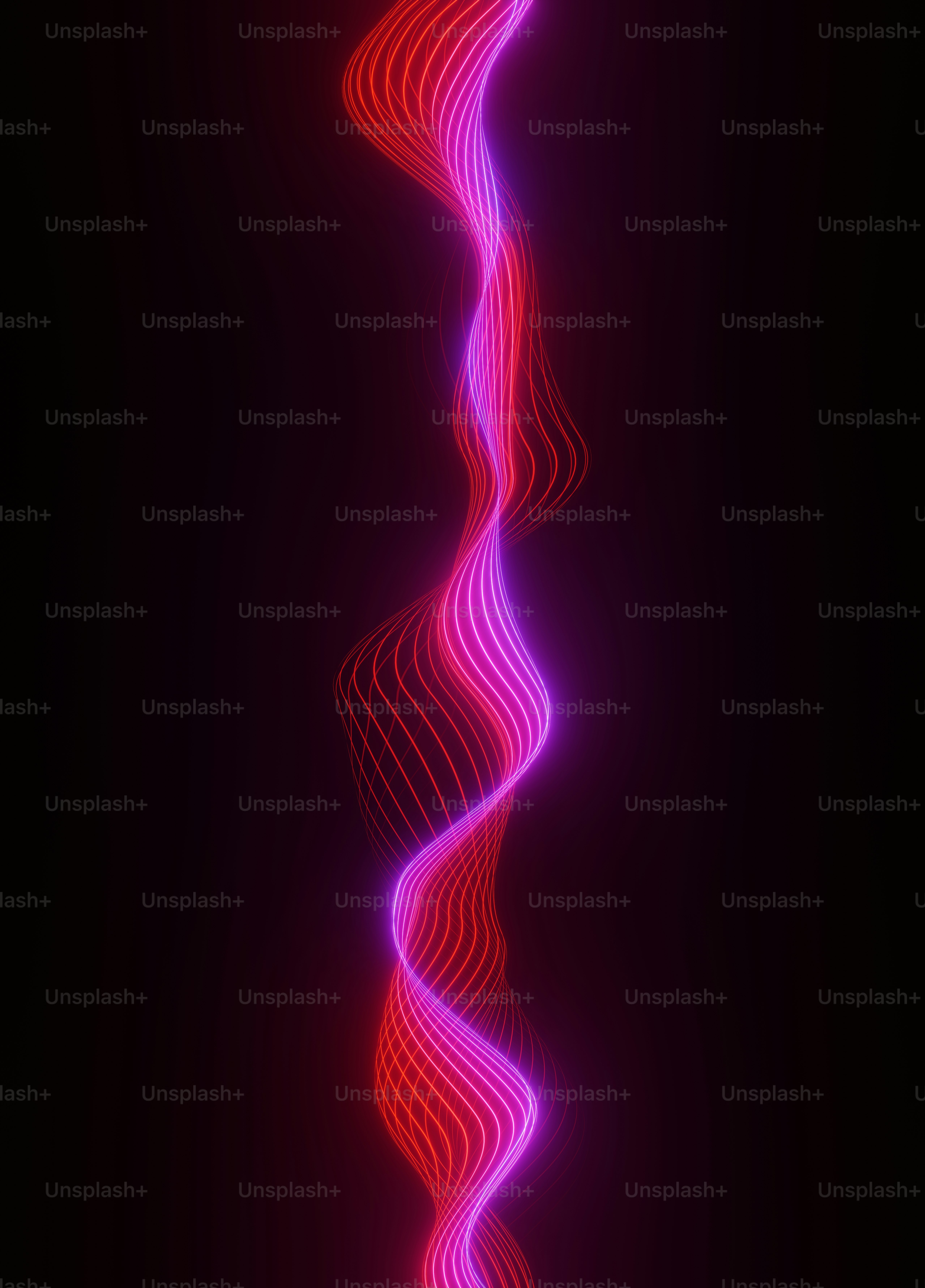 ein lila-roter Wirbel auf schwarzem Hintergrund