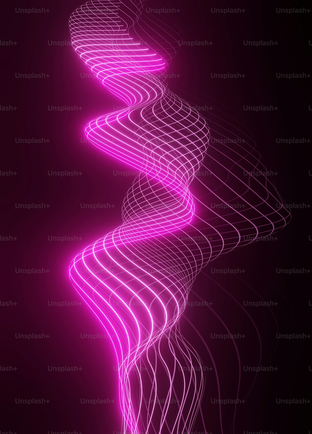 a purple abstract background with lines and curves