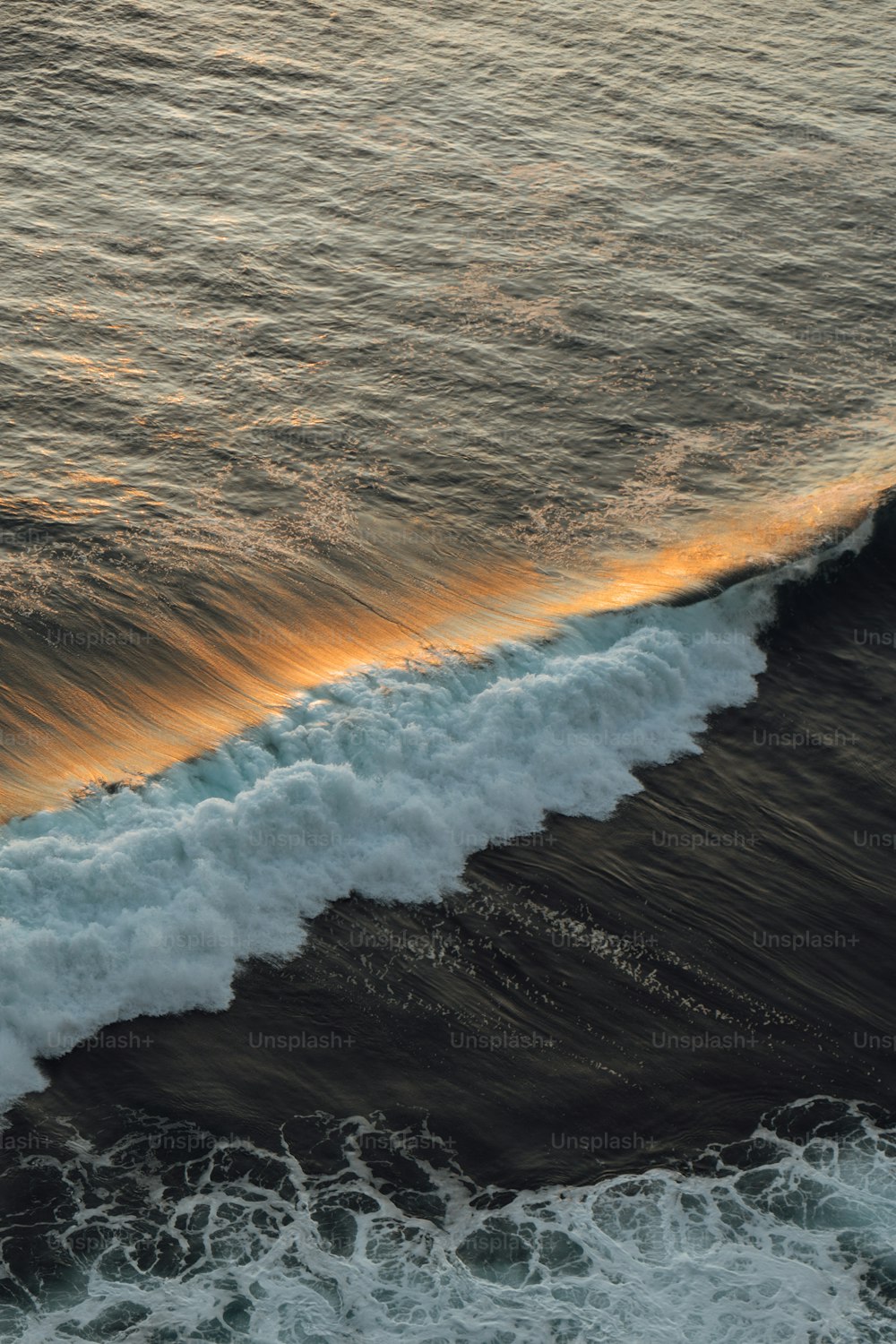 Eine Person, die auf einem Surfbrett auf einer Welle im Meer fährt