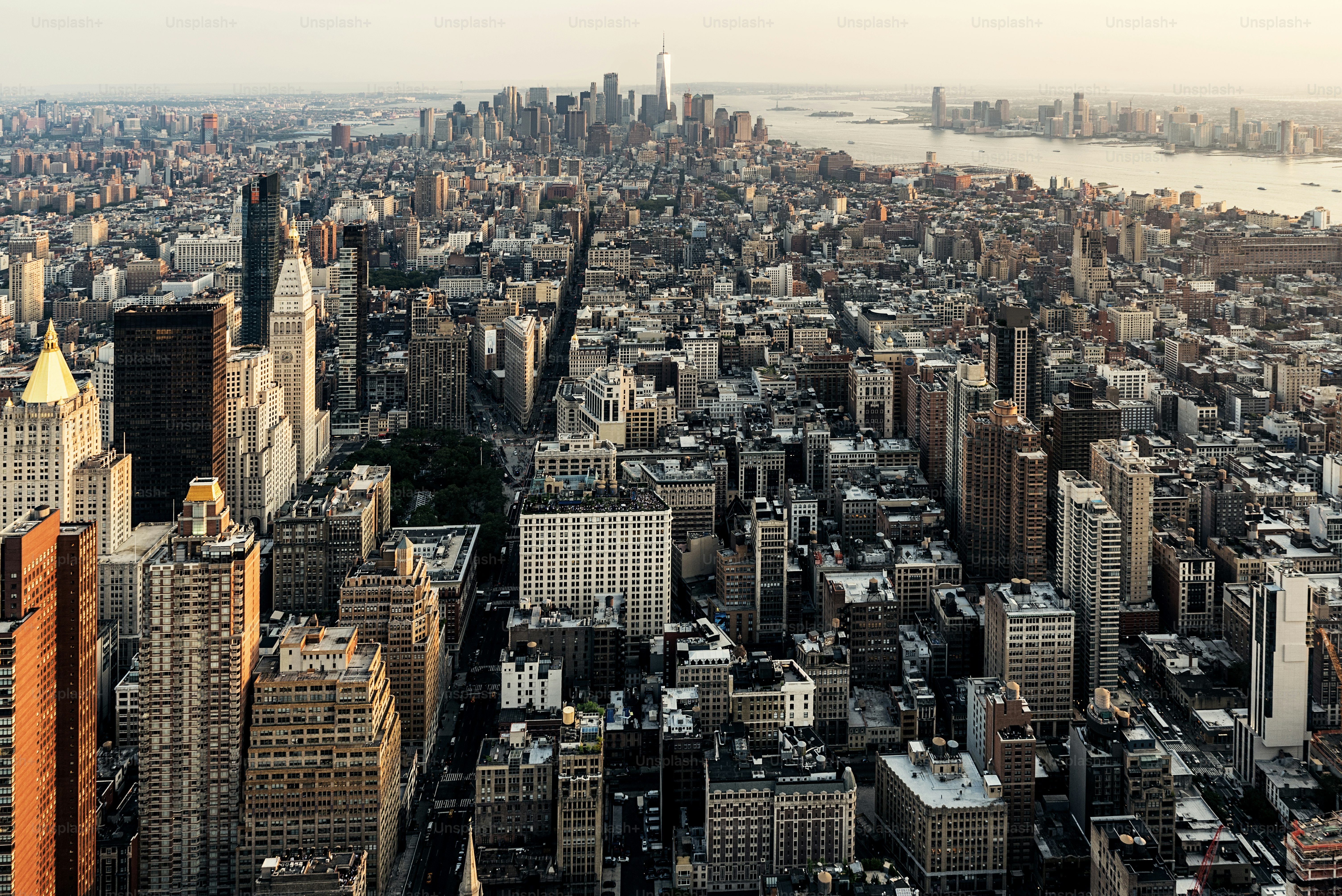 Skyline of New York City. Urban Concept.