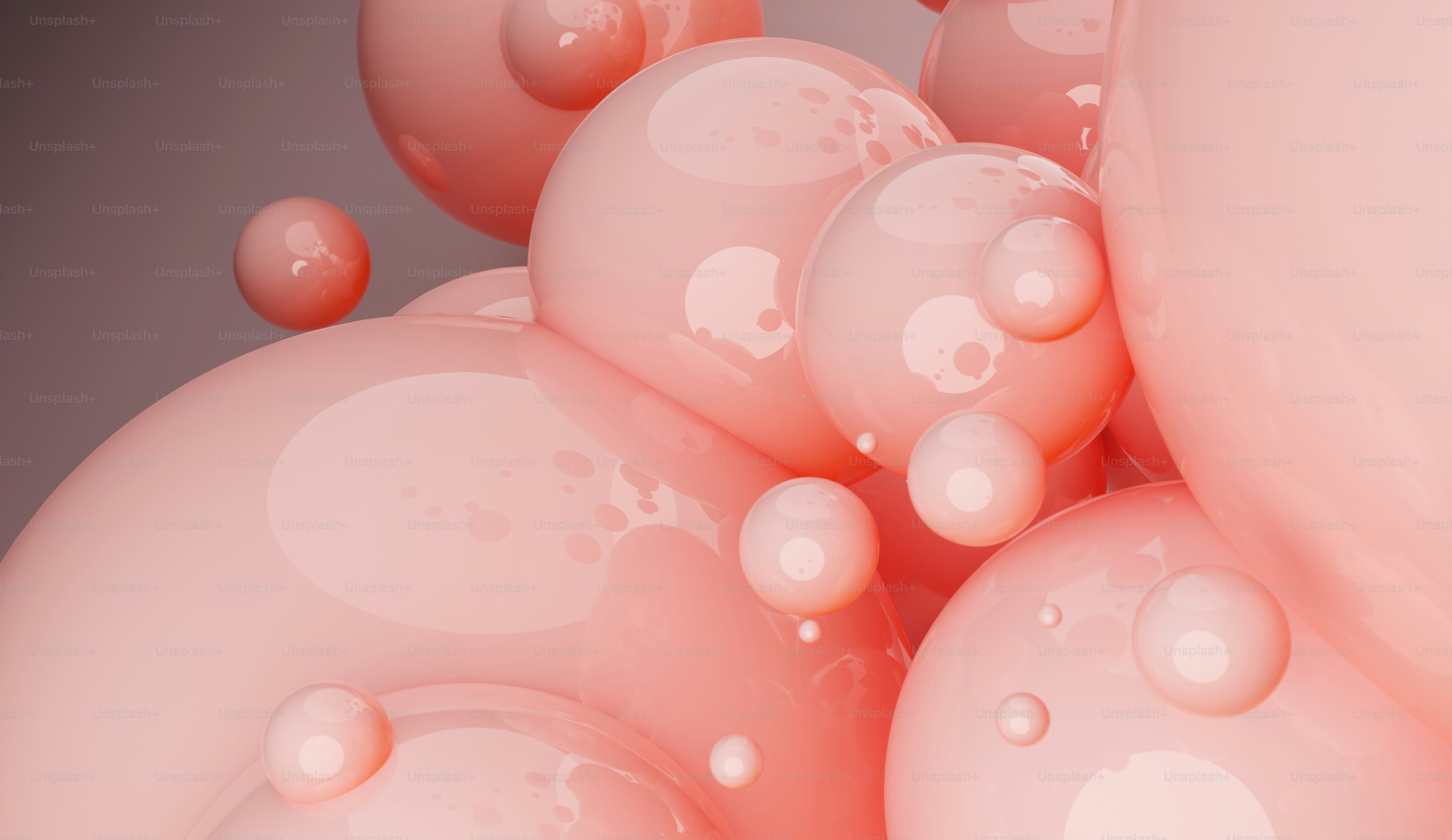 a bunch of bubbles floating in the air