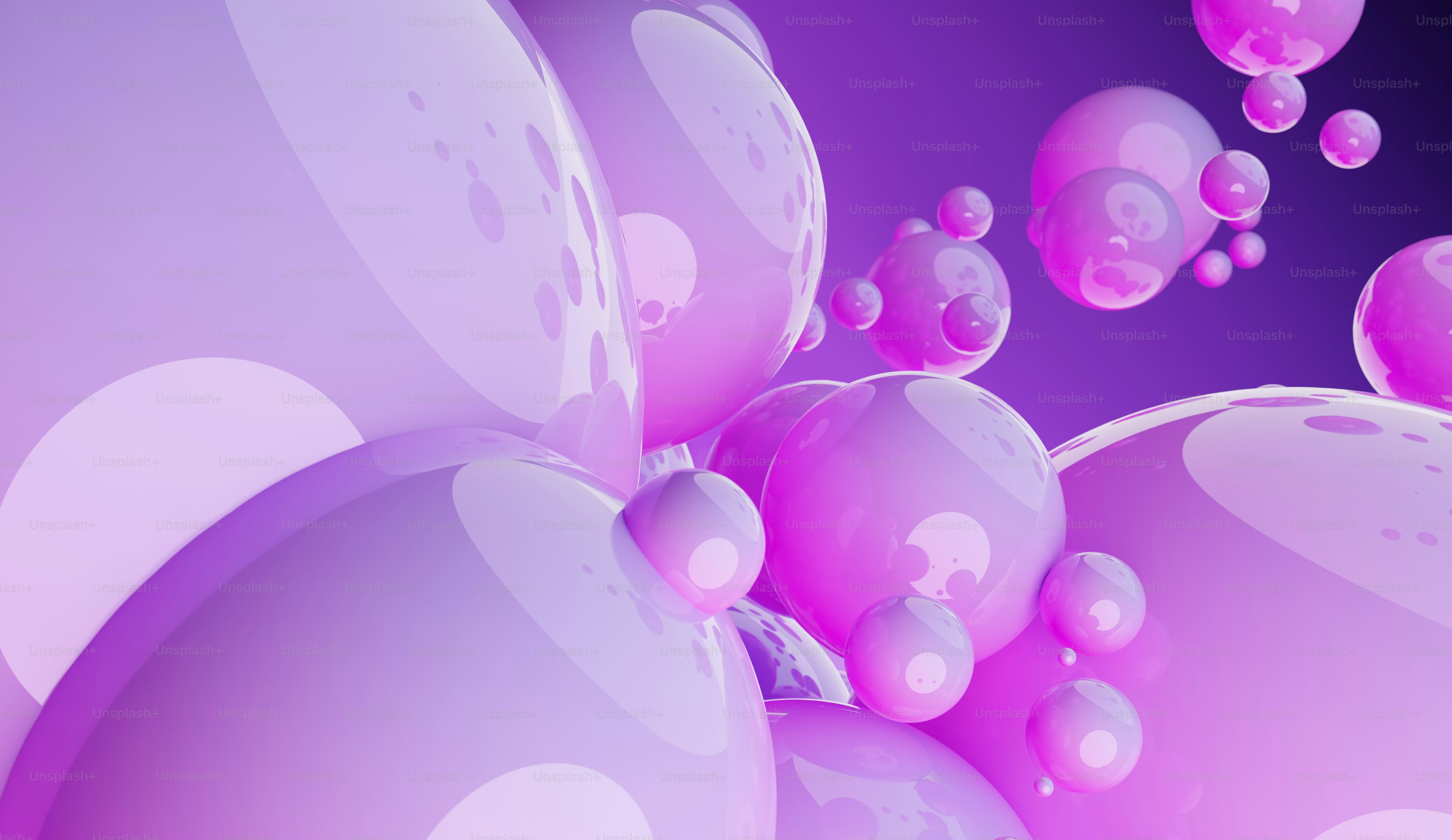 A bunch of pink balloons floating in the air photo – Art Image on Unsplash