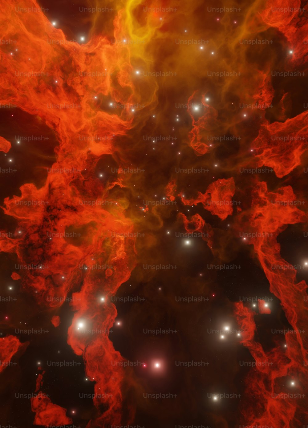 uma imagem gerada por computador de um aglomerado estelar