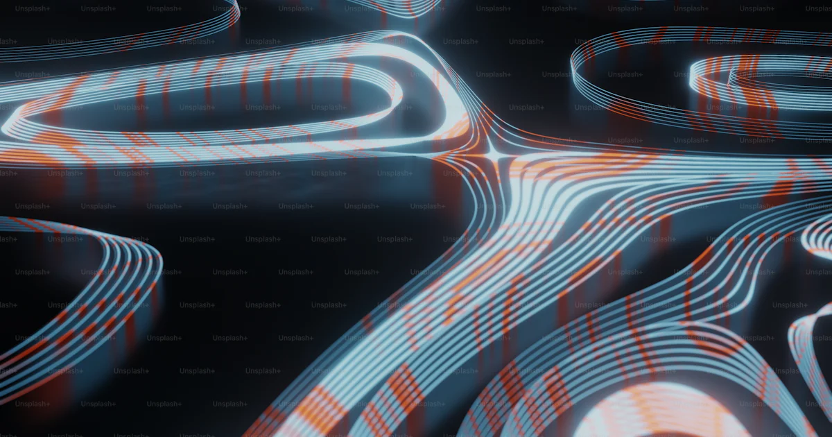 Unsplash Light Rays A computer generated image of a series of roads photo – Light rays ...