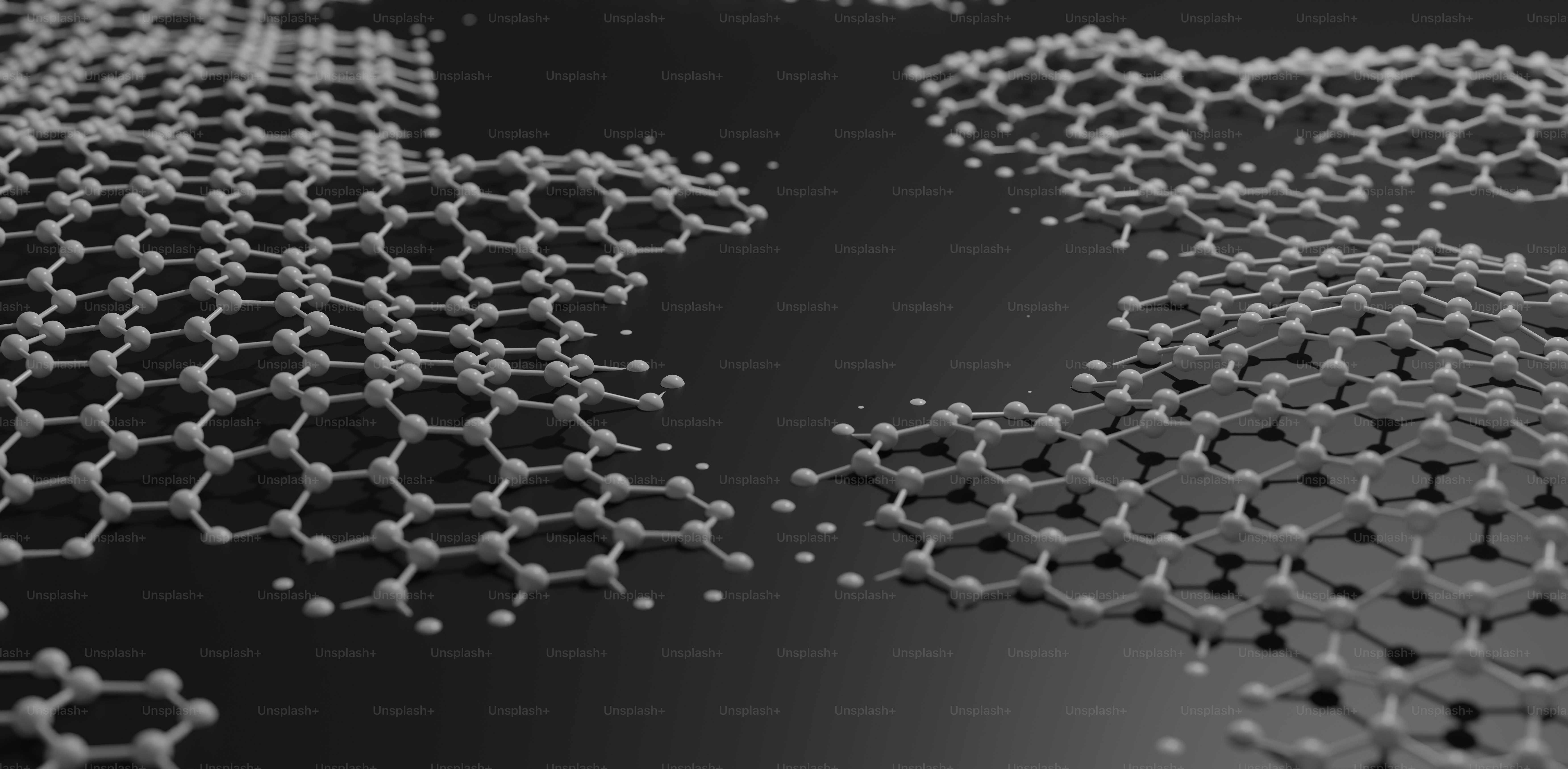 a black and white photo of a bunch of bubbles