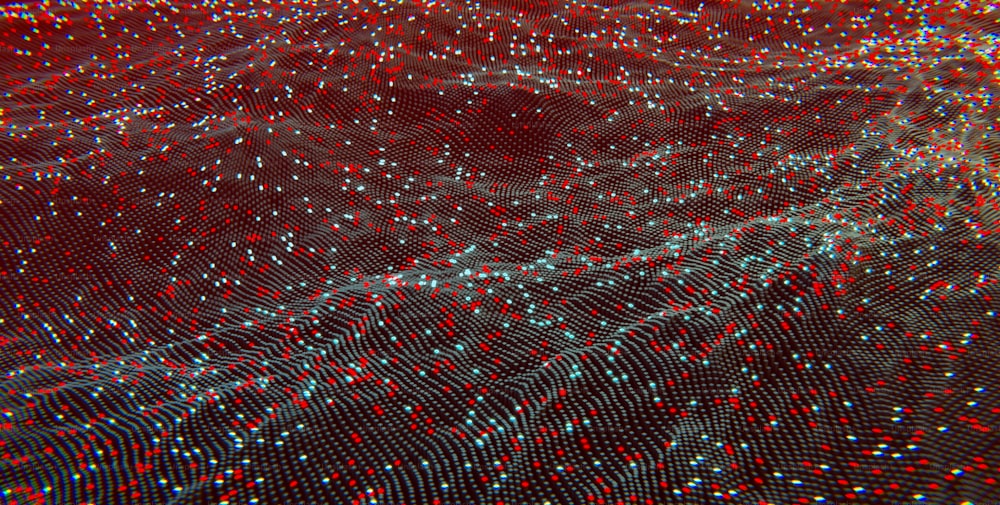 Una imagen generada por computadora de un fondo rojo y negro