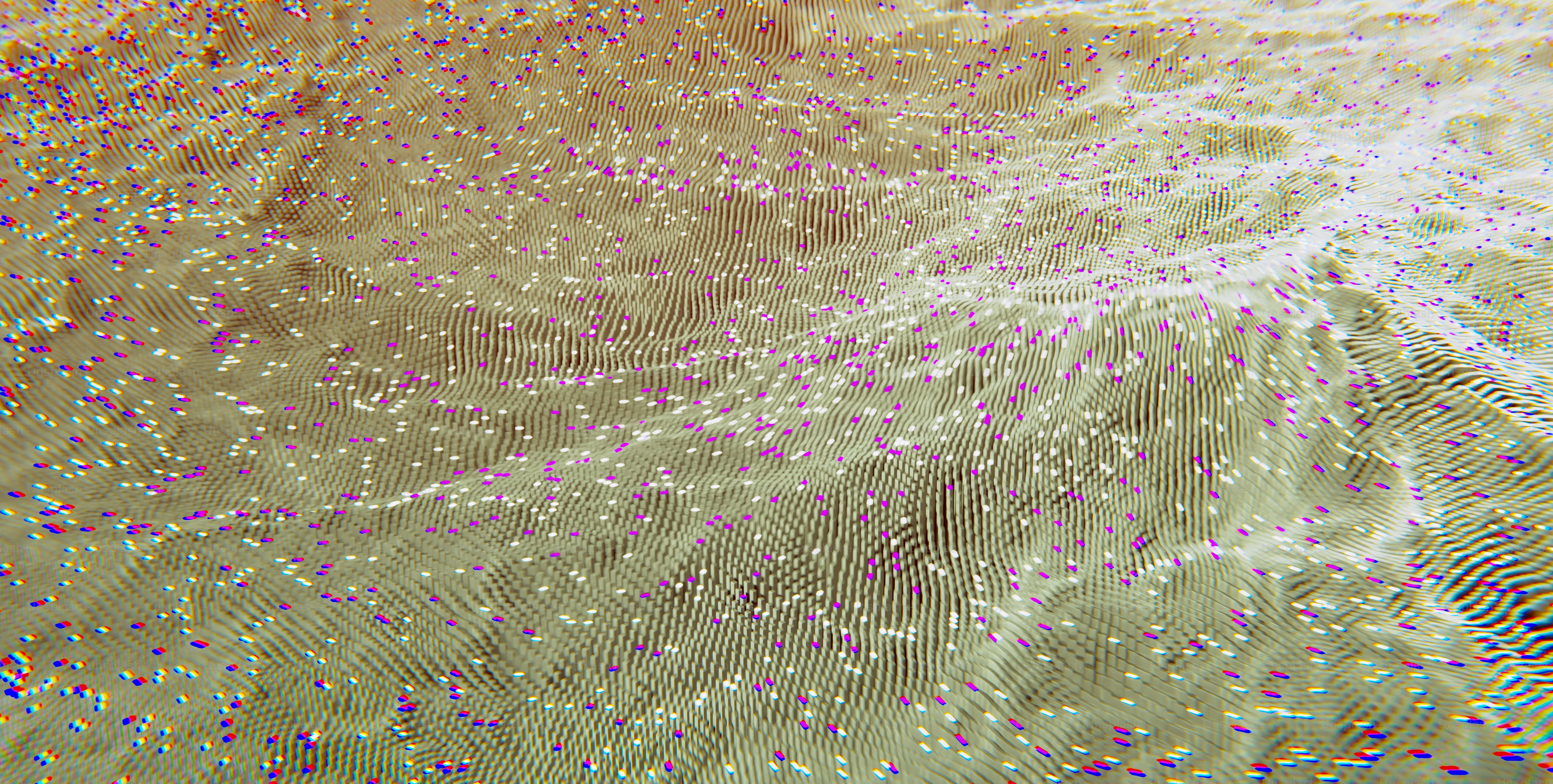 ein computergeneriertes Bild eines Musters aus kleinen Punkten