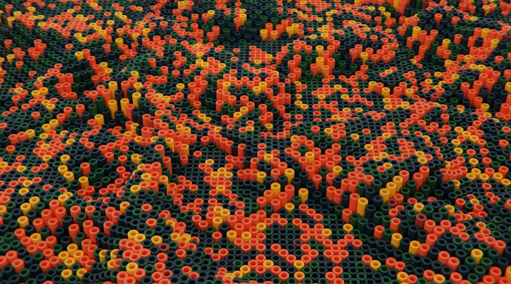 a close up view of a colorful object made out of legos