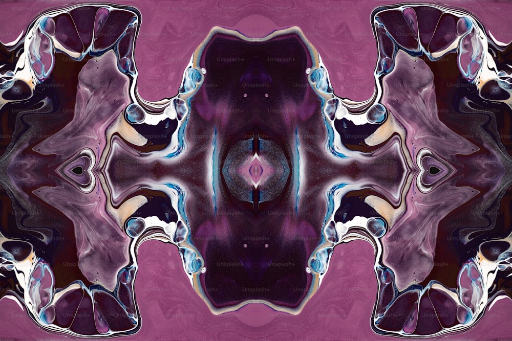 Una imagen de un diseño abstracto púrpura y negro