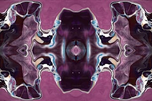 Ein Bild eines lila-schwarzen abstrakten Designs