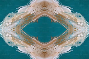 Una imagen abstracta de un fondo azul y blanco