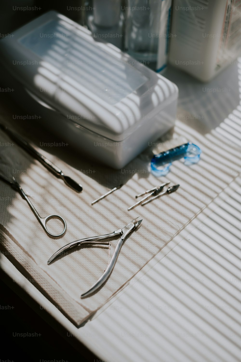 a pair of scissors sitting on top of a table