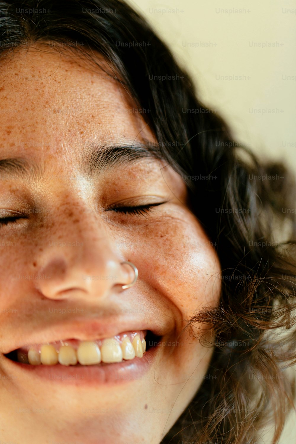 a close up of a person with a cell phone