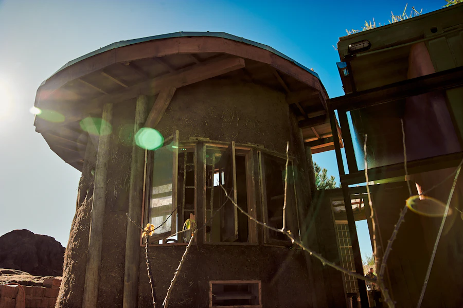 Hand-built cob structure