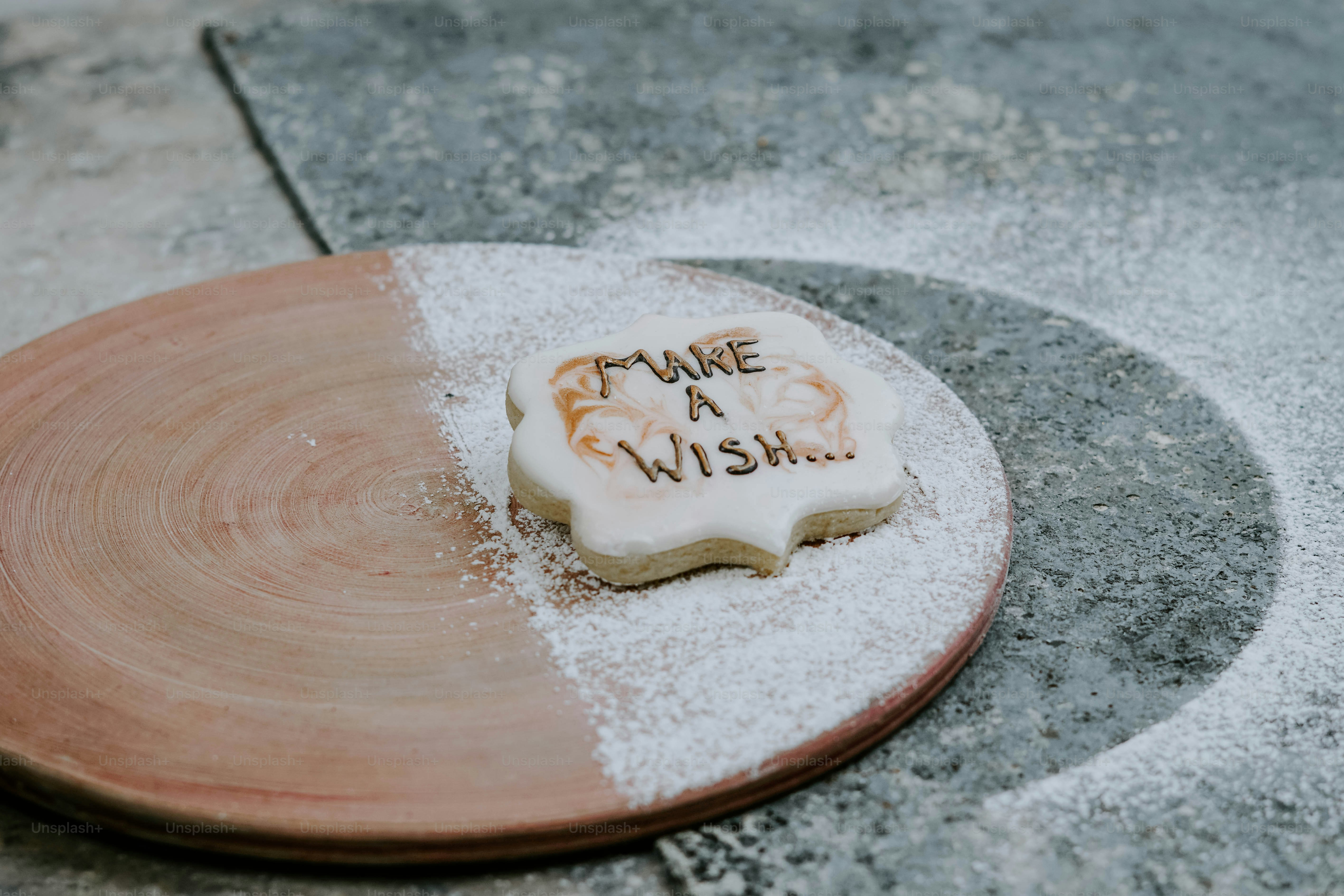 a cookie that is sitting on a plate