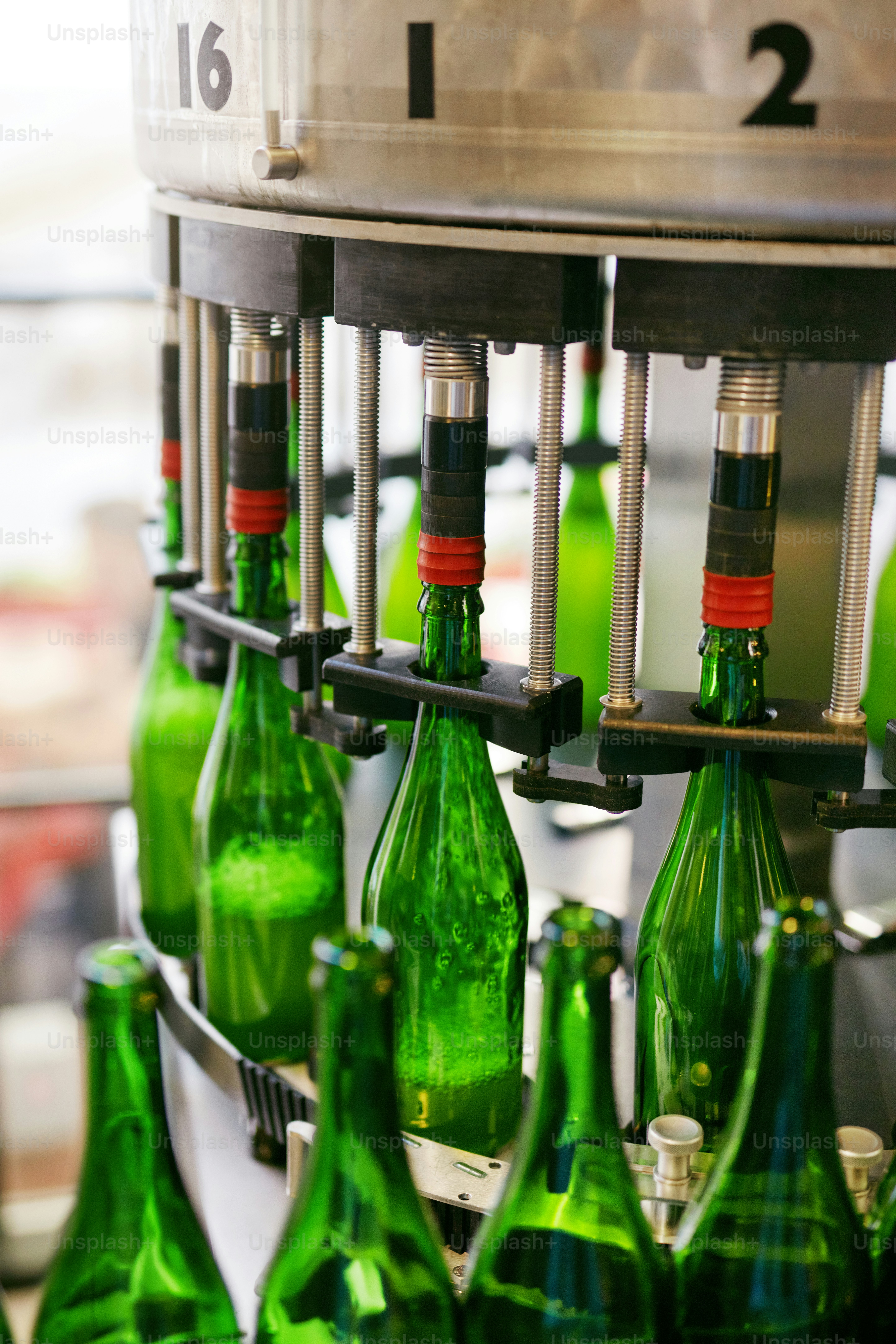 Beer Brewery. Craft Beer Manufacturing Process. Bottling Beer On