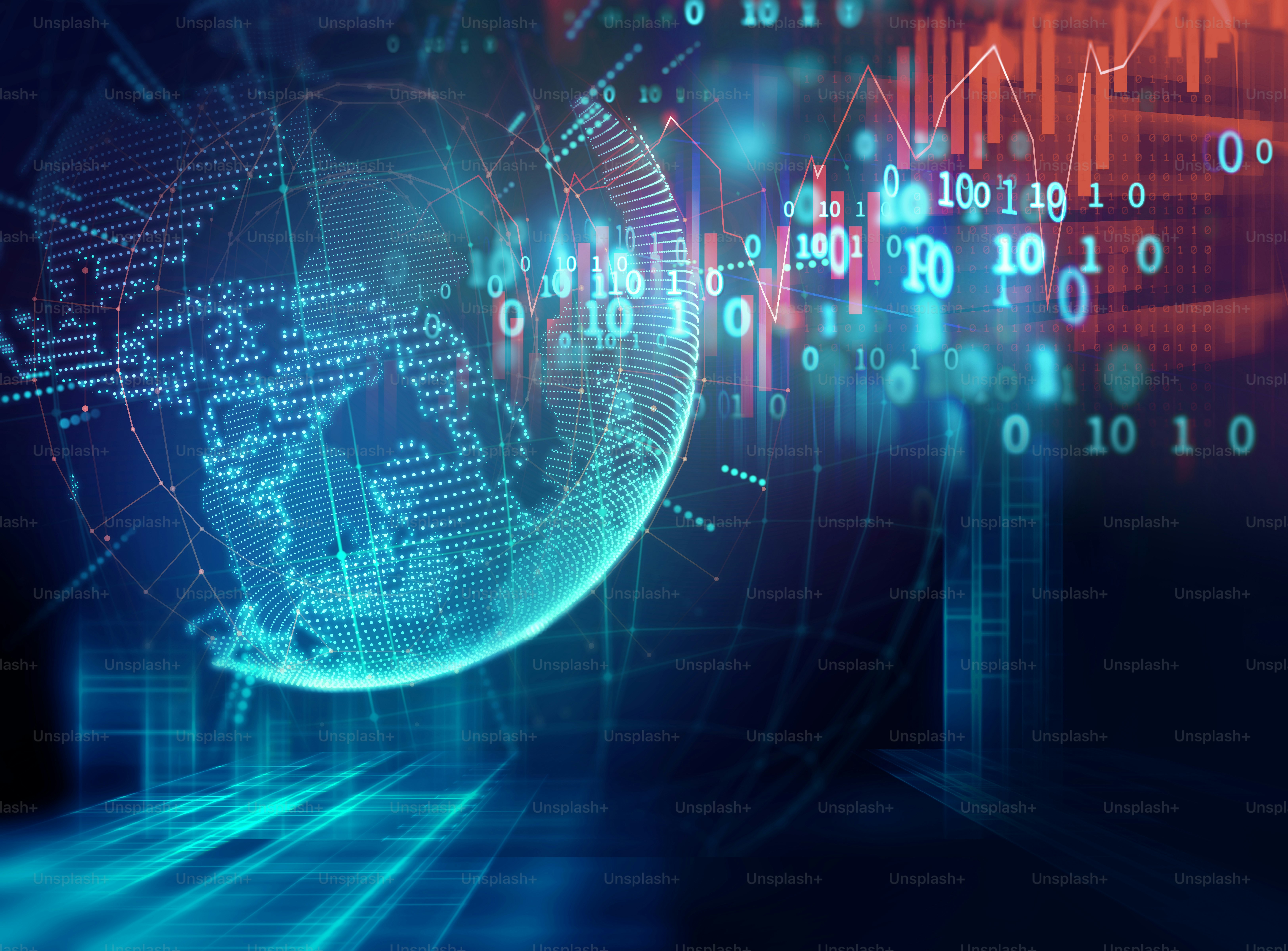 blur and defocus earth futuristic technology abstract background illustration