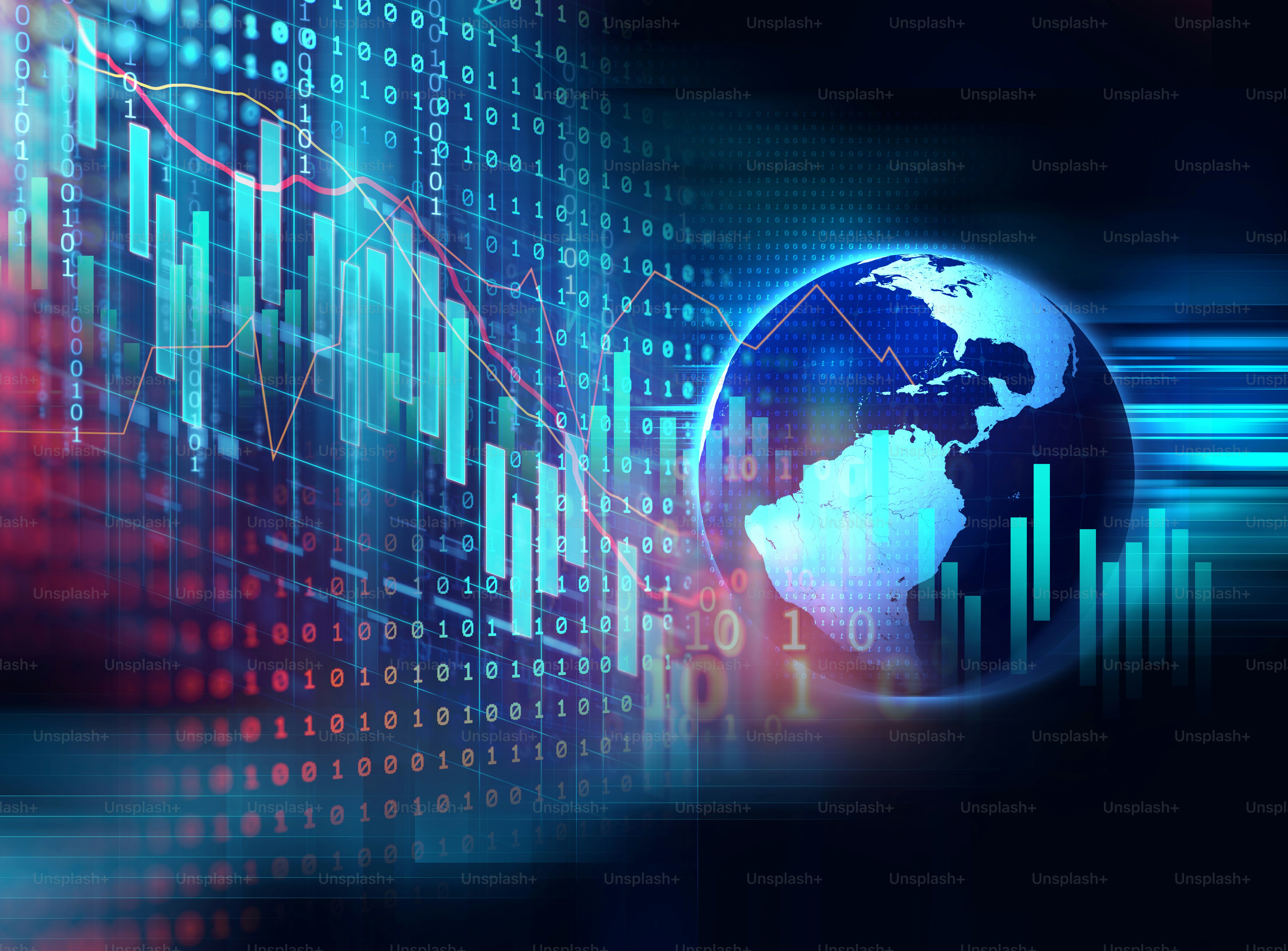 3d rendering of  earth futuristic technology abstract background illustration