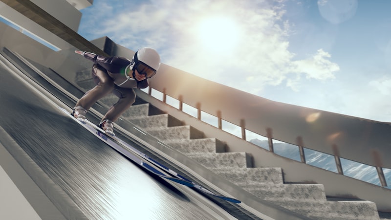 ski jump, ski jumper, winter sports athlete, snow slope, ski jump hill, winter stadium