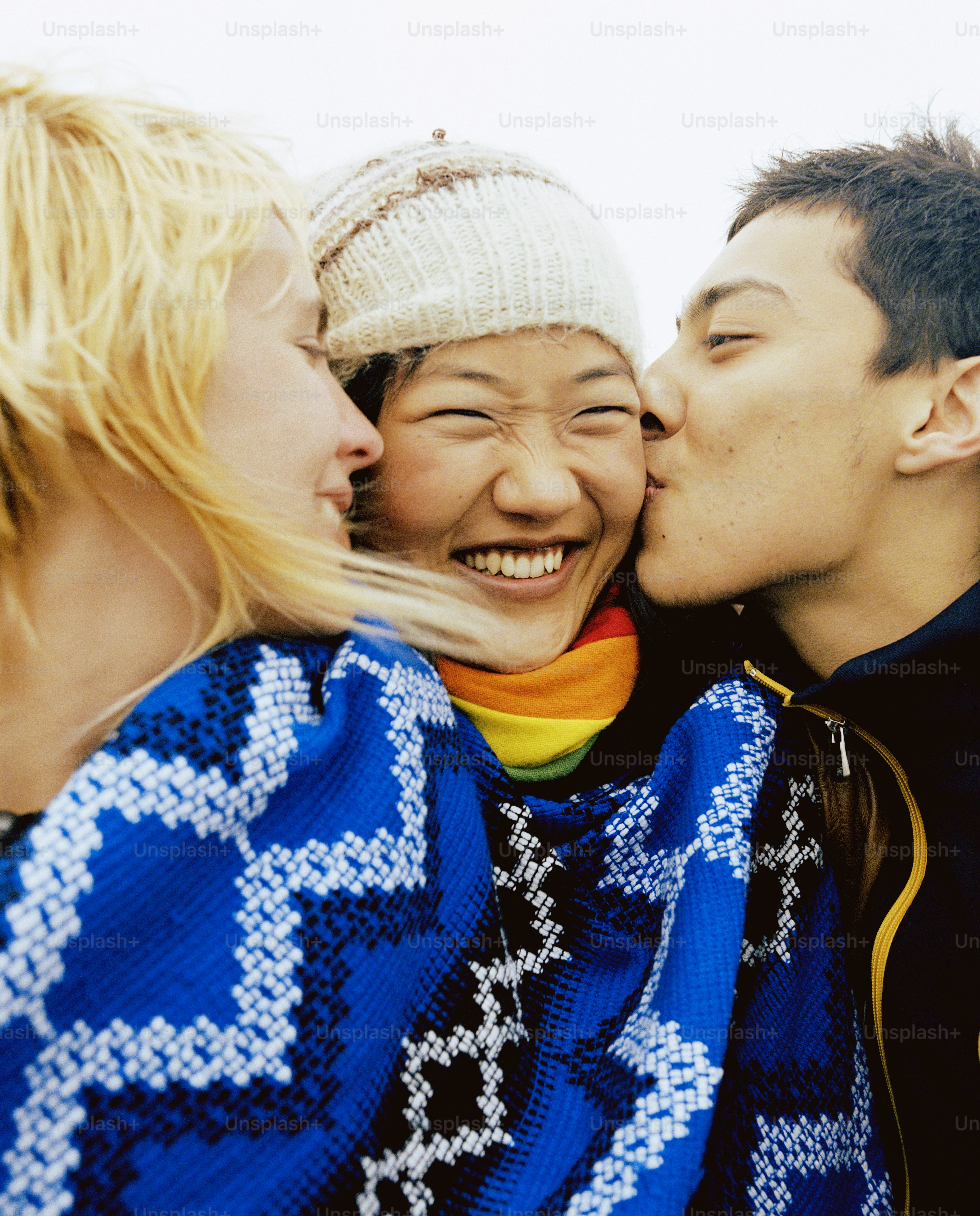 a group of young people standing next to each other