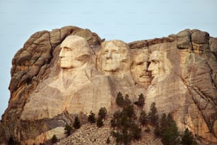 a group of presidents carved into the side of a mountain