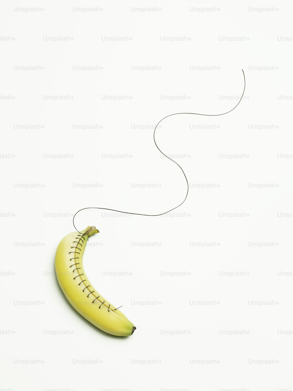 a banana with a string attached to it