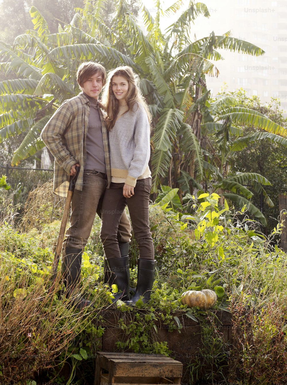 a man and a woman standing next to each other