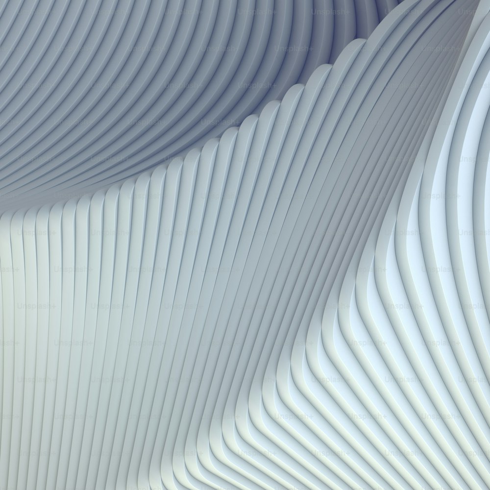 Fond de motif futuriste architectural à bande blanche. Illustration de rendu 3D