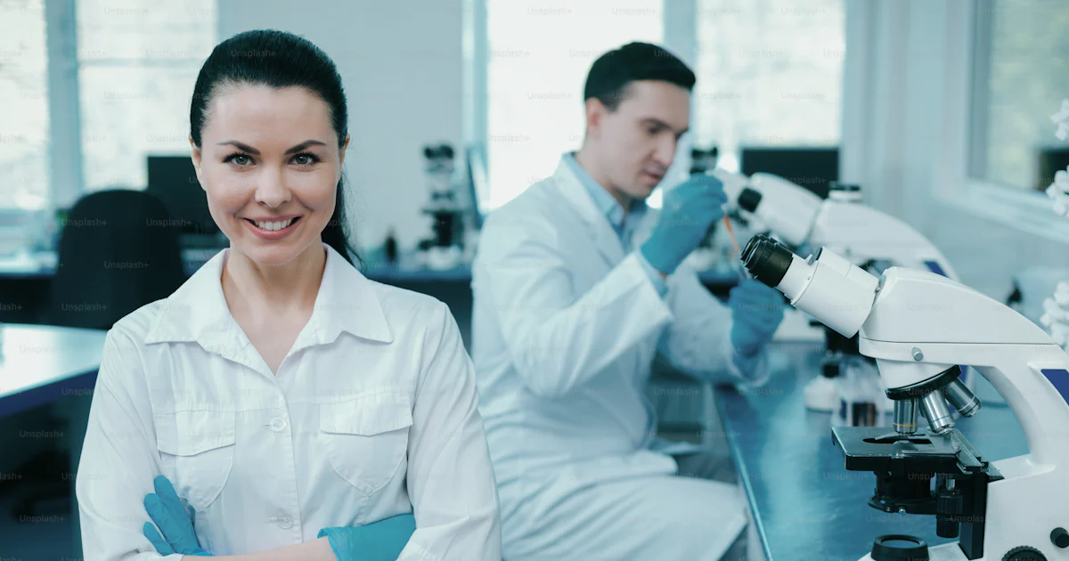 Lab Assistant Imags Have some thoughts. Silhouette of serious lab assistant that sitting in ...