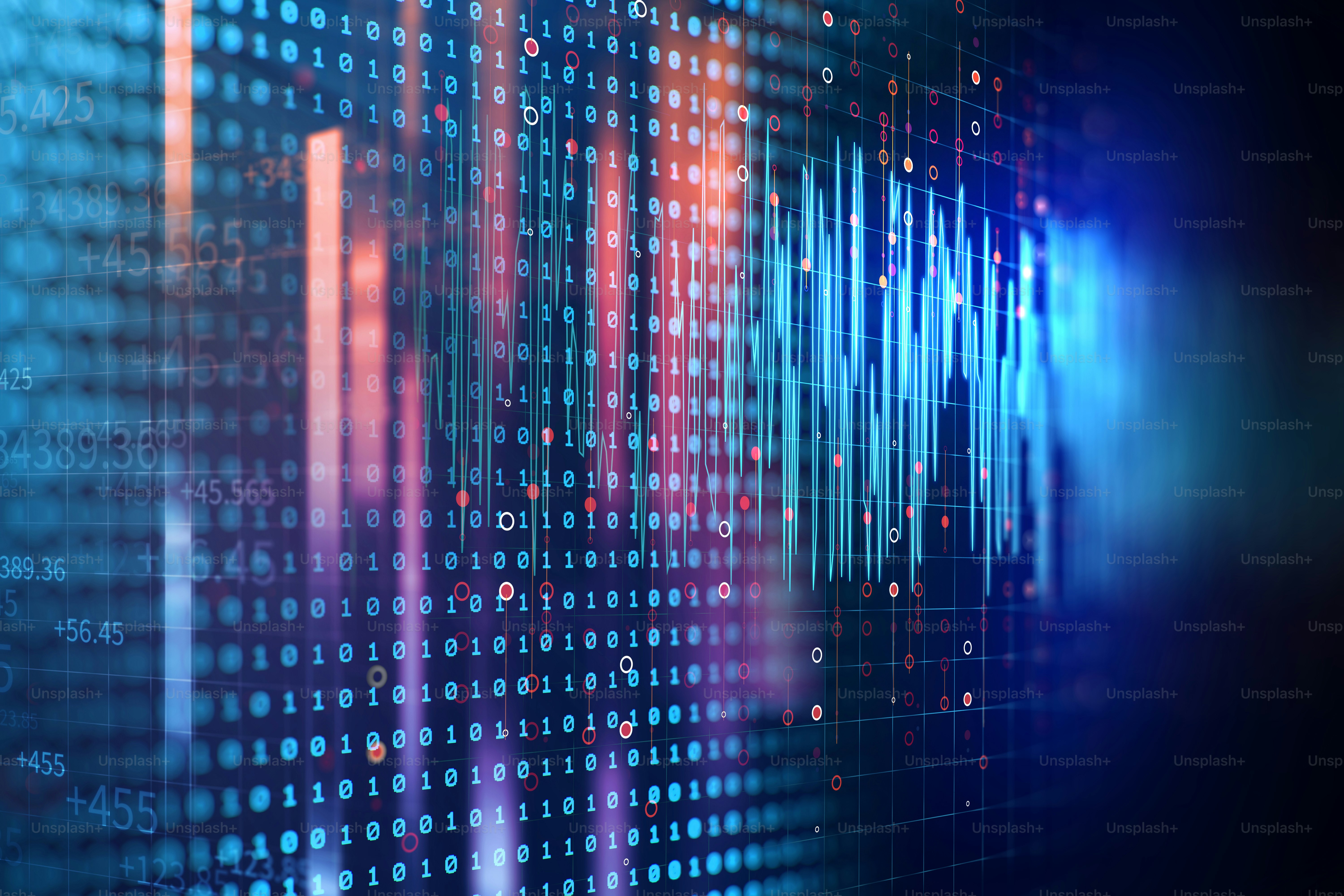 colorful Audio waveform abstract technology background ,represent digital equalizer technology