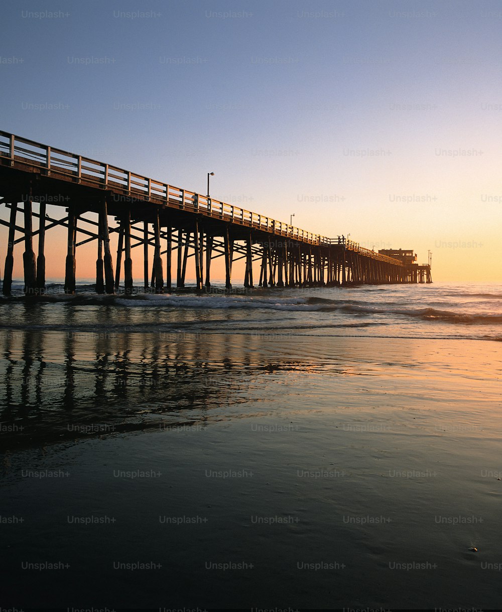 a pier that is next to the ocean