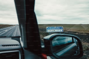 a road with a sign on the side of it