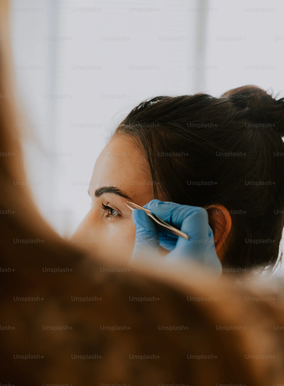 Sopracciglia in fase di laminazione