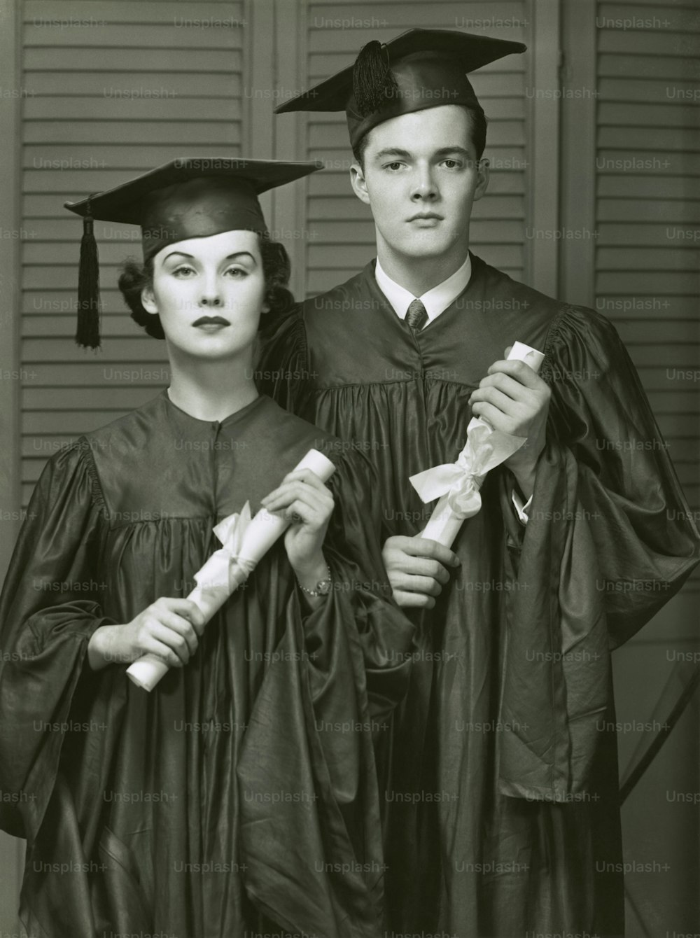 UNITED STATES - CIRCA 1950s:  College graduates.