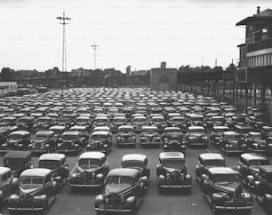 a large parking lot filled with lots of cars