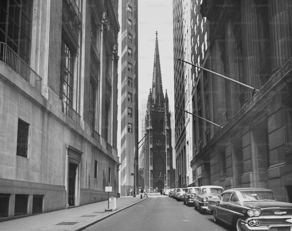 View of Trinity Church in Manhattan, New York. (Photo by George Marks/Retrofile RF/Getty Images)