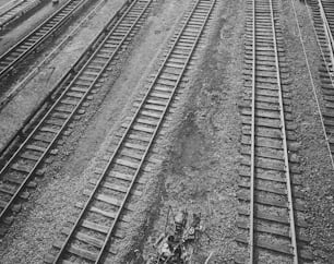 Primo piano dei binari del treno. (Foto di George Marks/Retrofile RF/Getty Images)