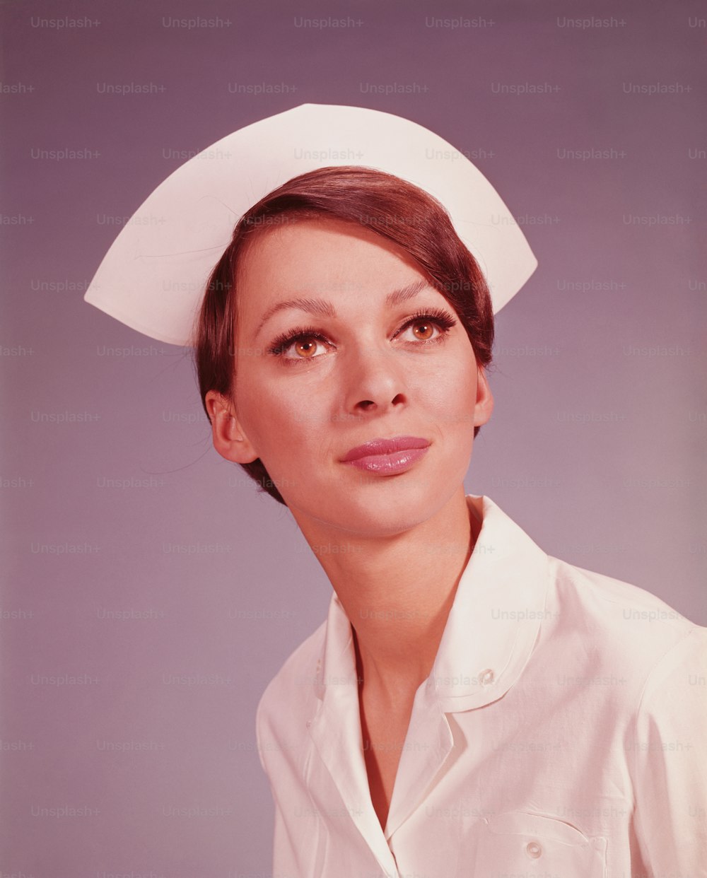 UNITED STATES - CIRCA 1960s:  Female nurse, portrait.
