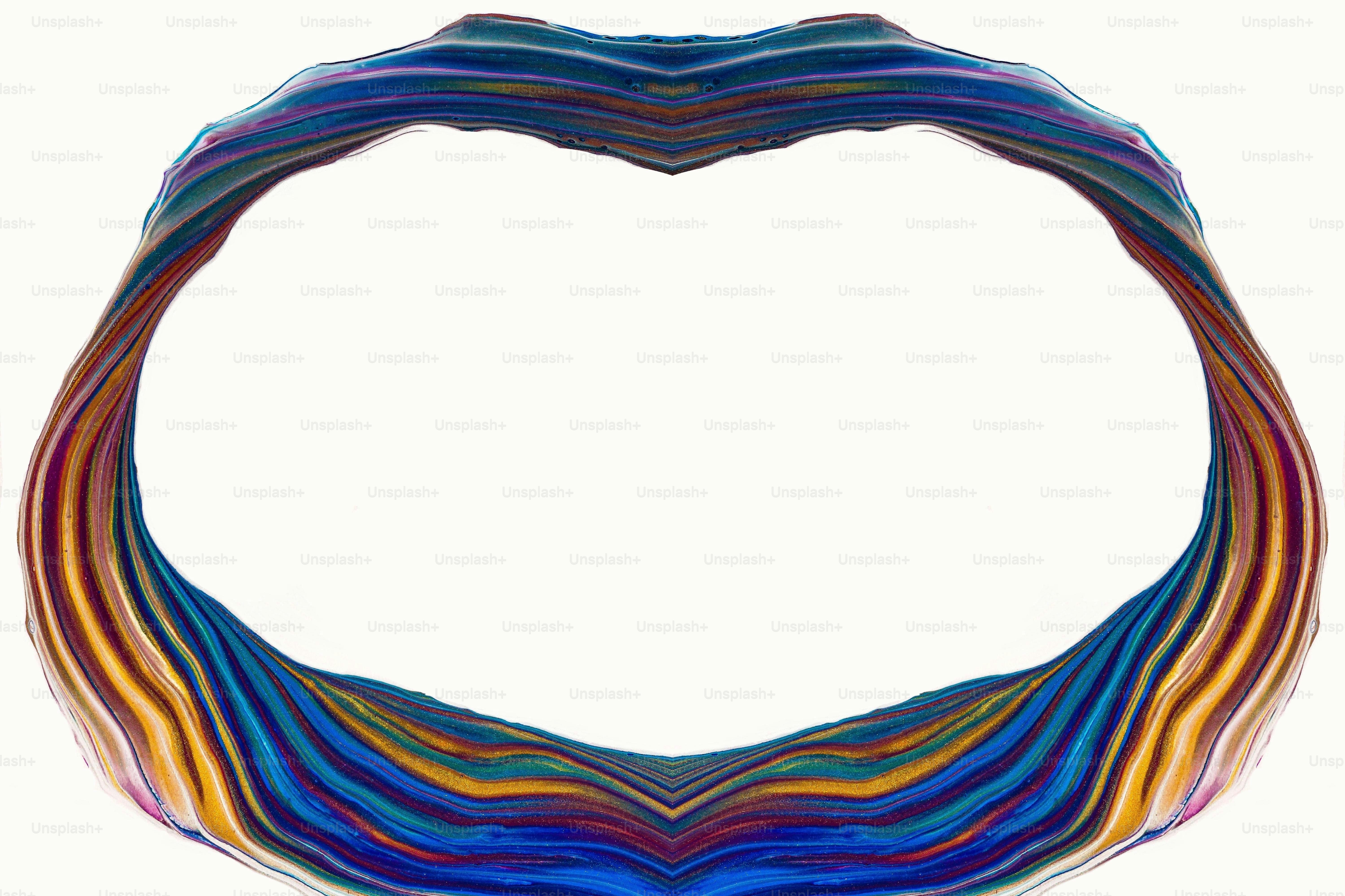 a multicolored necklace on a white background