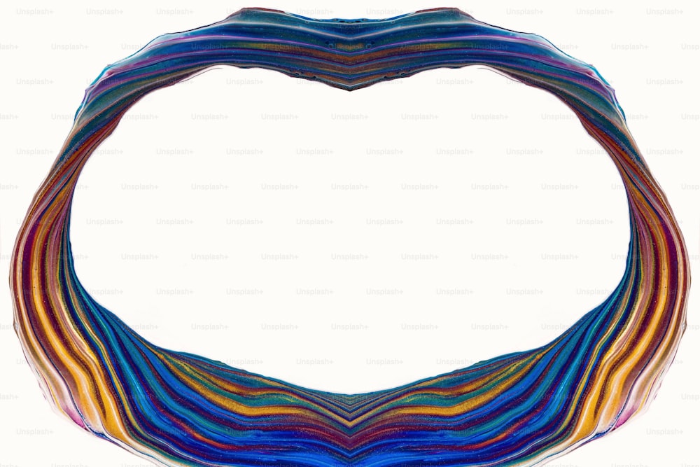 a multicolored necklace on a white background
