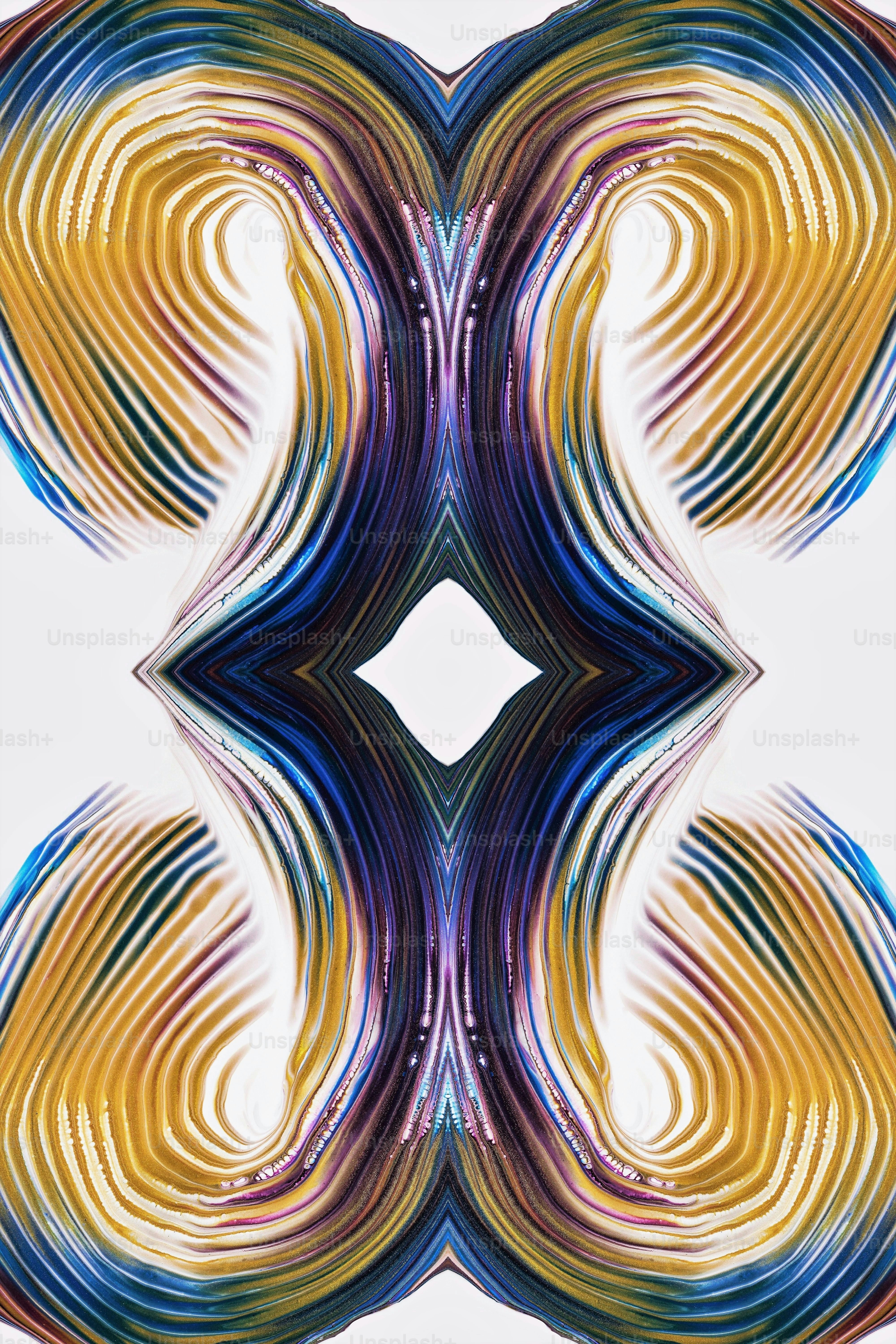 an abstract image of a multicolored pattern