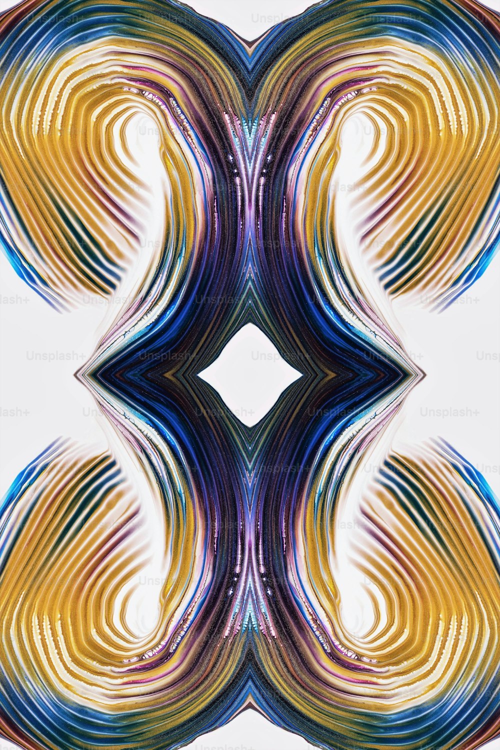 an abstract image of a multicolored pattern