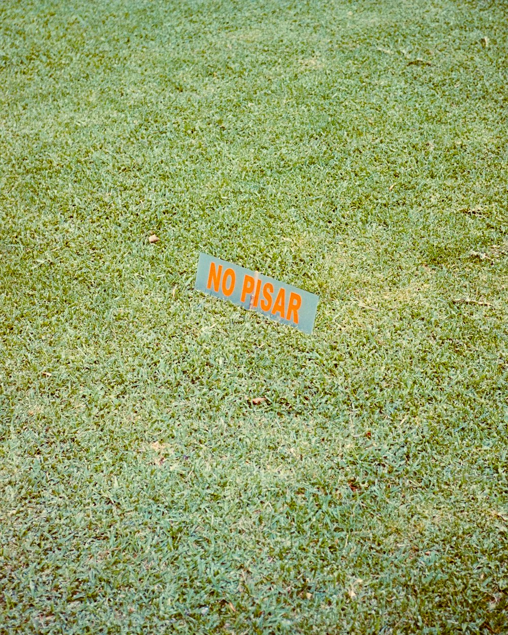 a sign that is sitting in the grass