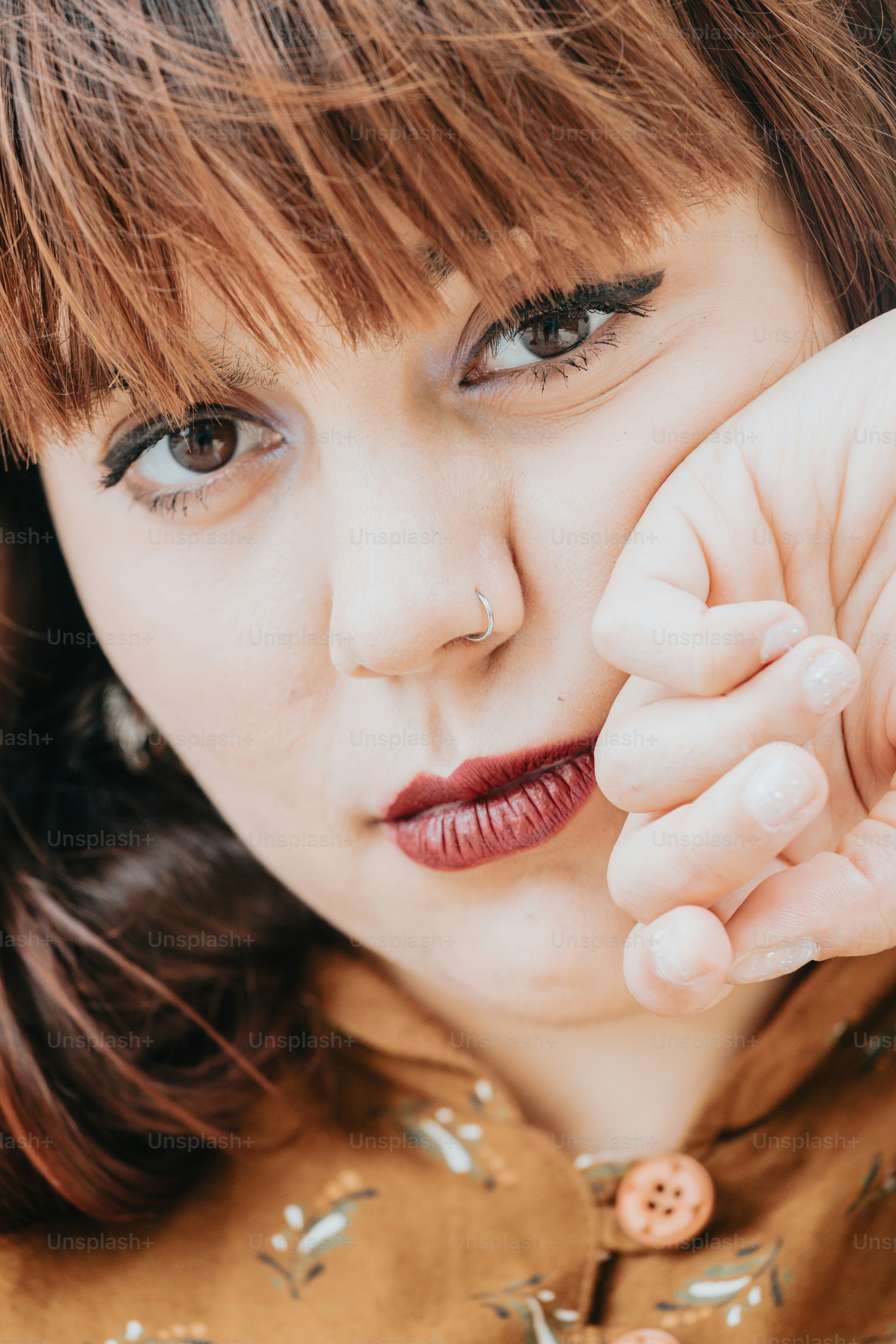 a close up of a person wearing a shirt
