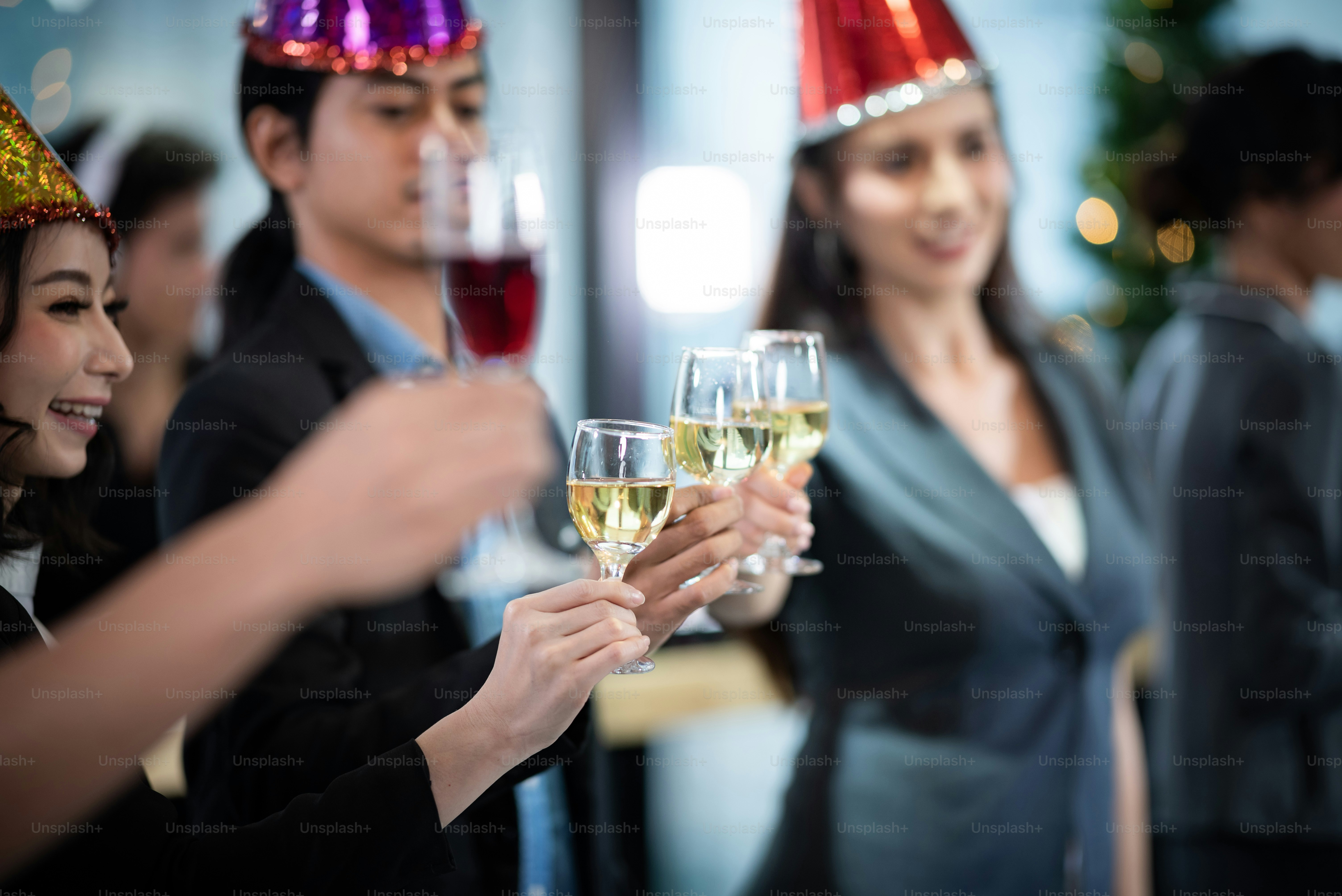 Conceito de Sucesso da Festa de Festa de Pessoas de Negócios