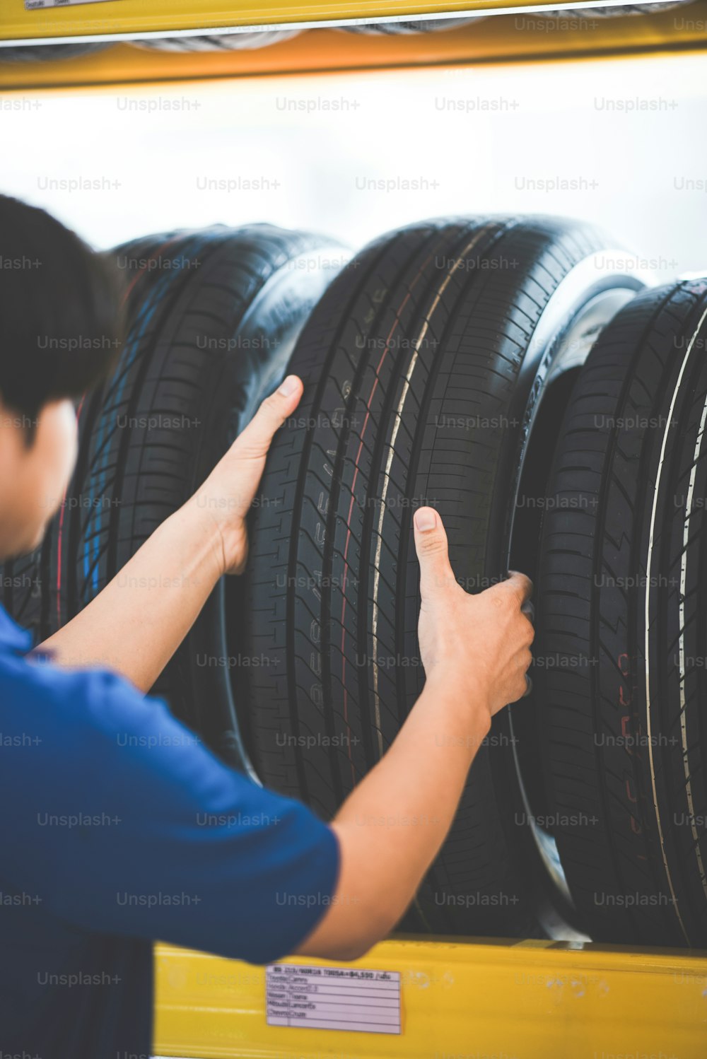 vehicle car tire business service automobile, buy and sell auto transport, rubber, store sale and repair, client buying in retail garage shop and mechanic man change a tyre wheel