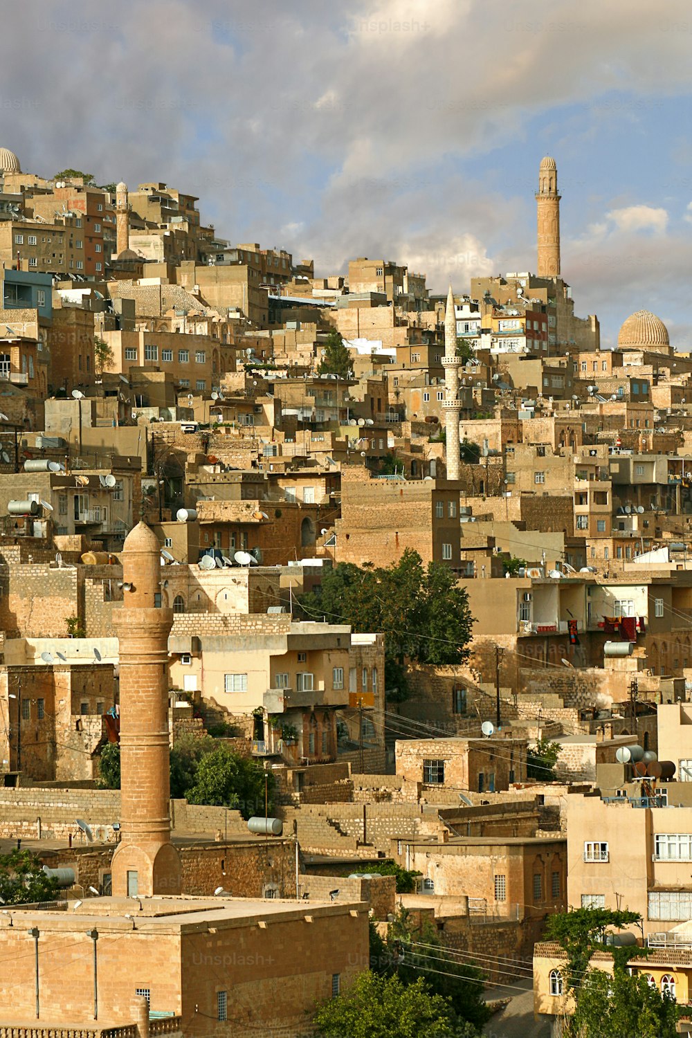 View over the historical city of Mardin in Southeastern Turkey