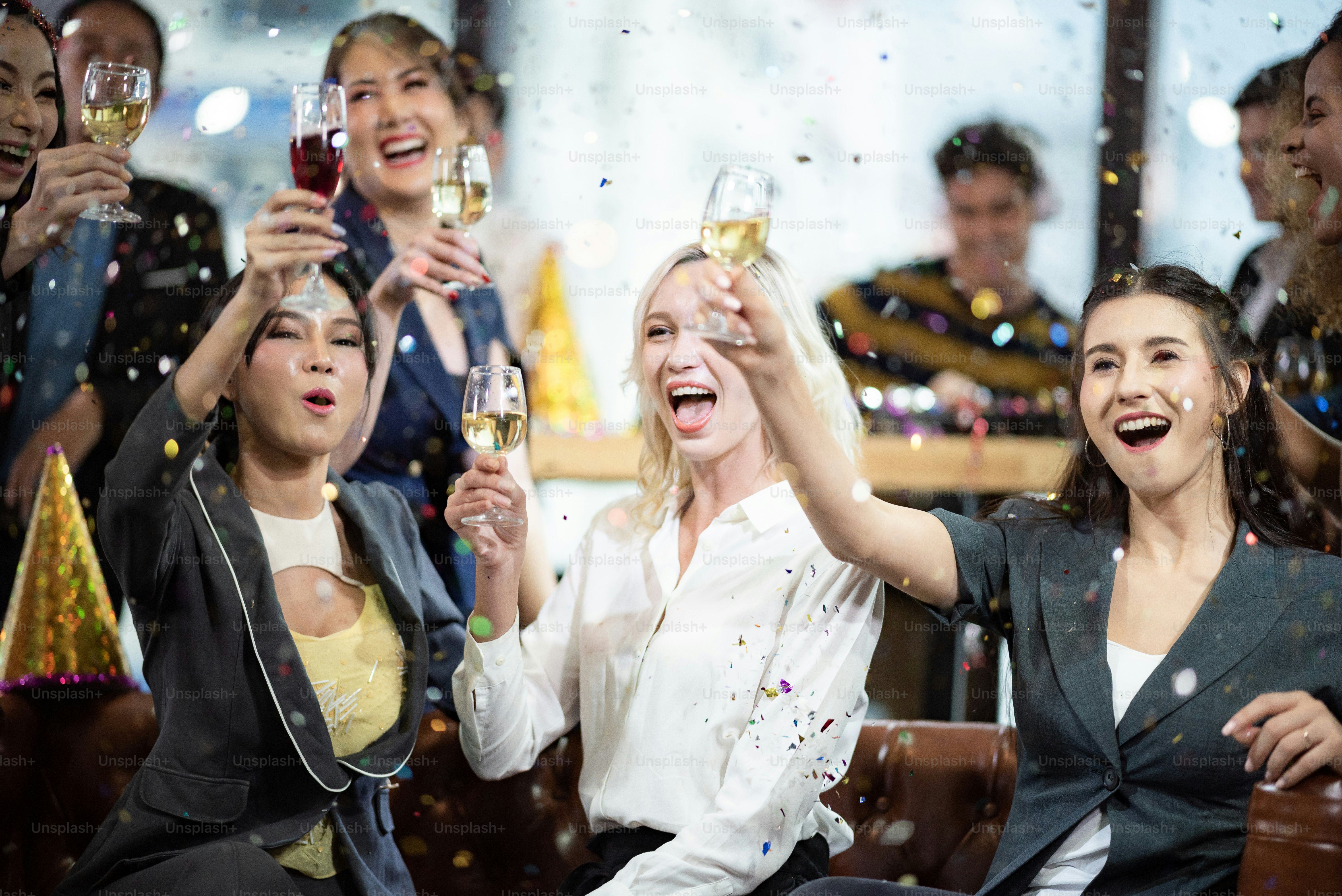 Happy professionals in office