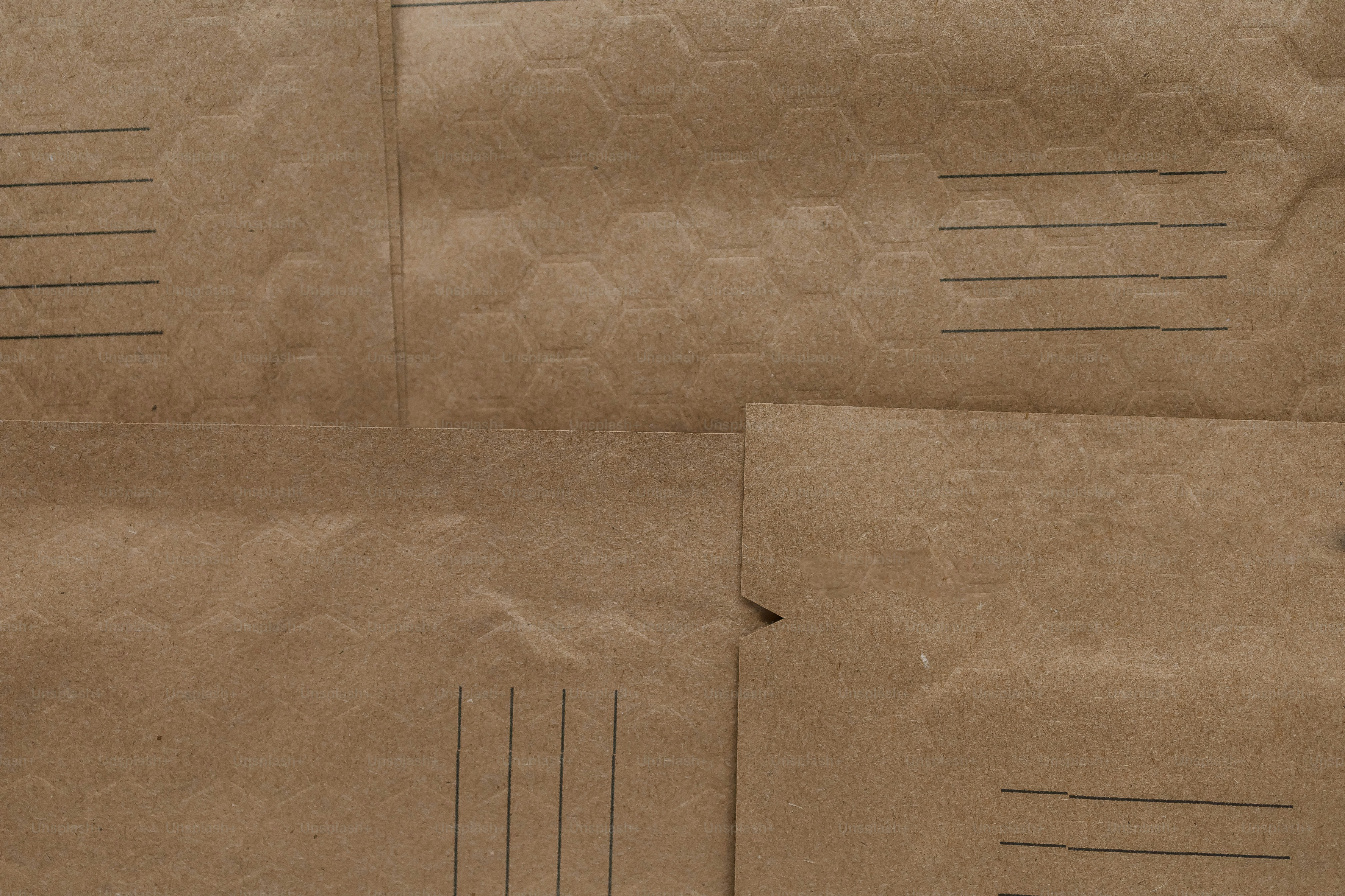 a close up of a piece of brown paper